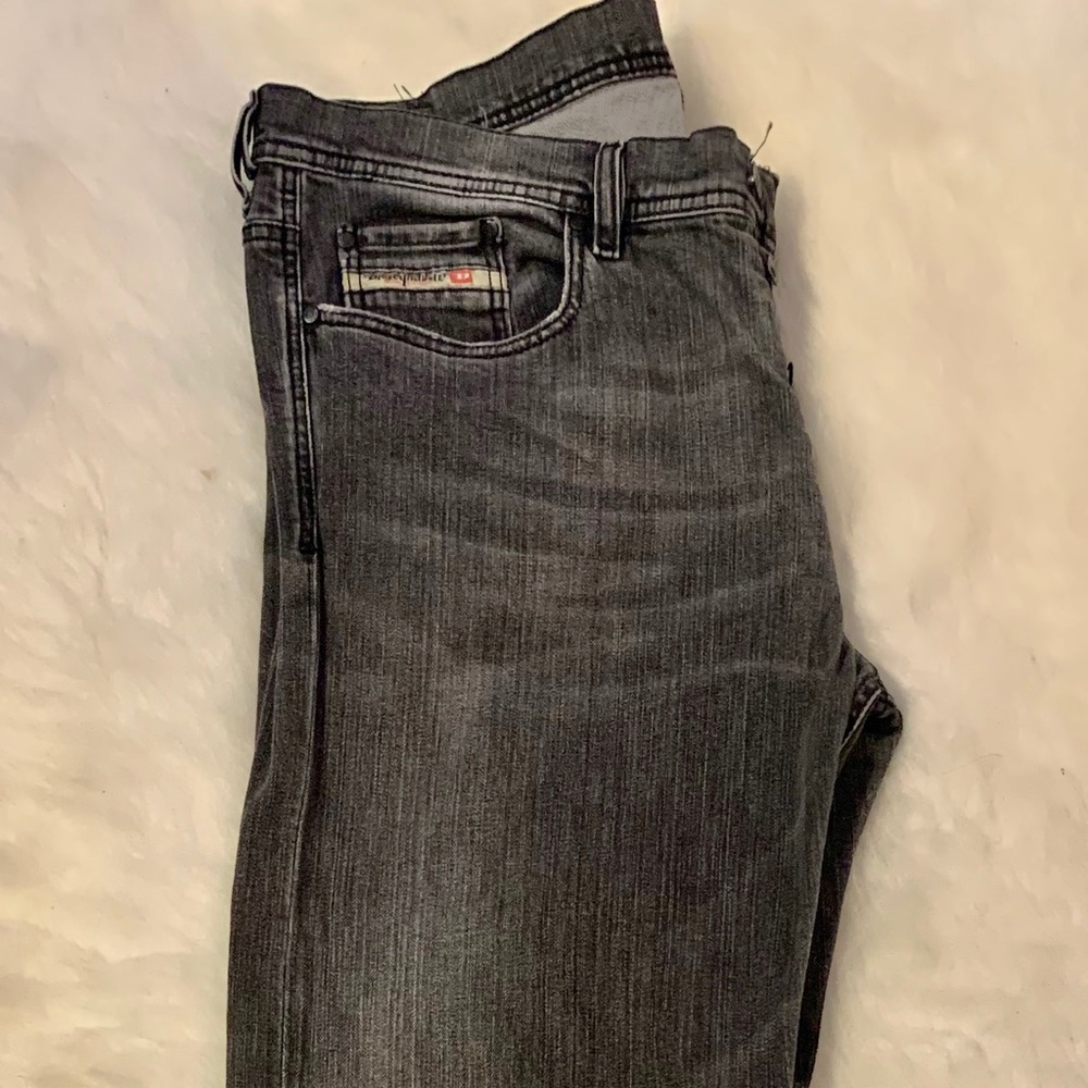 Dark , ashy Denim Jeans with 3button button Up.